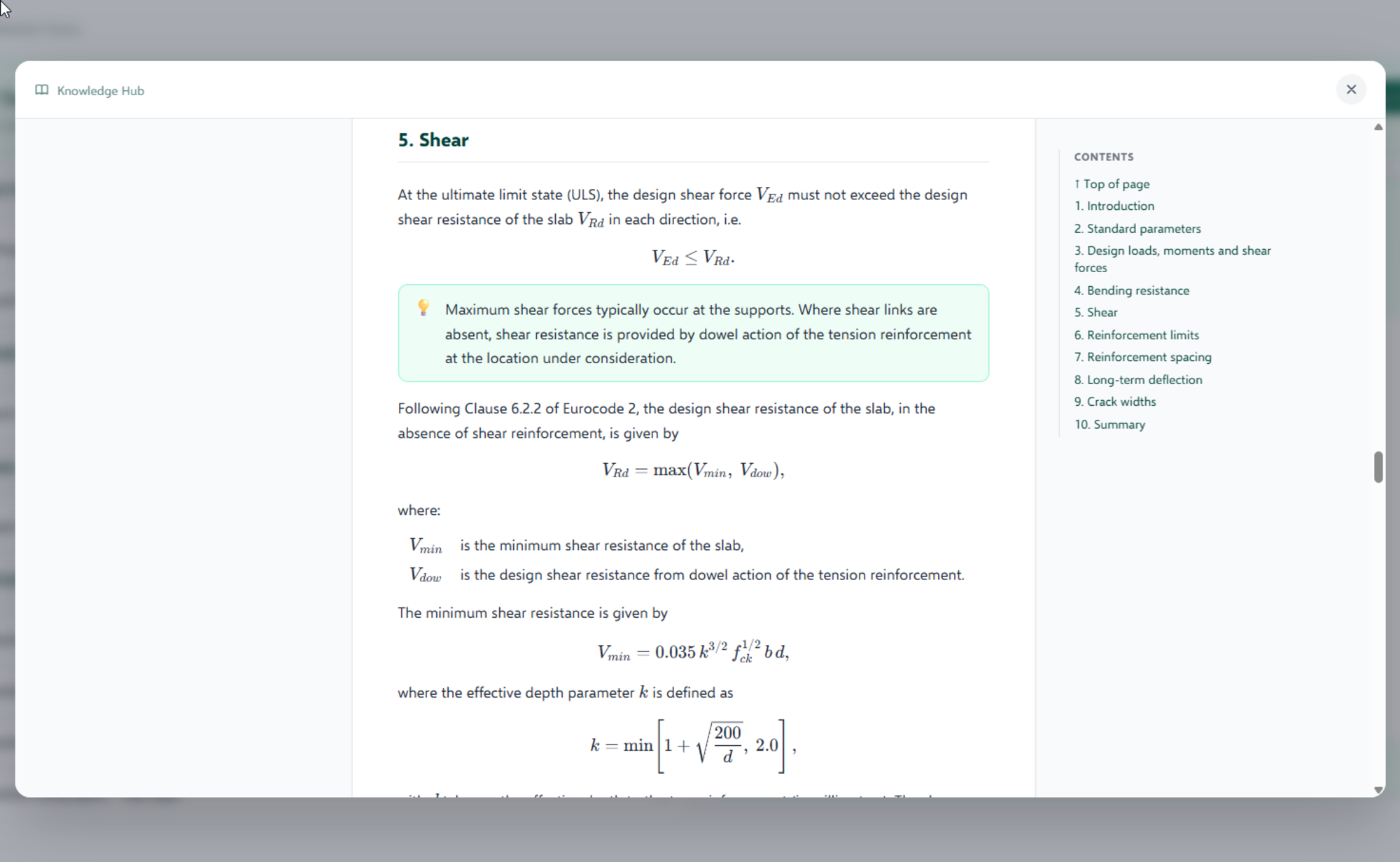 Snare — Knowledge Hub: the theory, equations and clause references behind each design check.